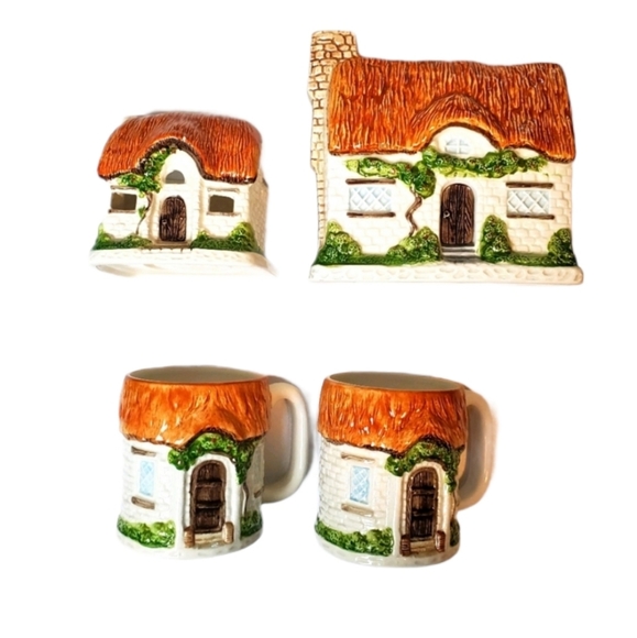 Otagiri Other - OTAGIRI Set of 4 Vintage Mugs/Napkin Holder